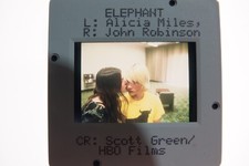 ALICIA MILES JOHN ROBINSON ELEPHANT / GUS VAN SANT : rare diapositive slide