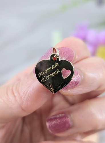 Pendentif coeur maman - pendentif, "maman