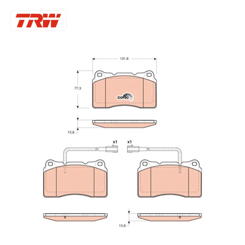 Kit plaquettes frein - kit, de