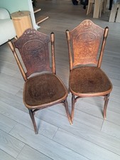 Rare Paire De Chaise Début 1900 Jacob Josef Kohn Vienne Vintage Design Bistrot