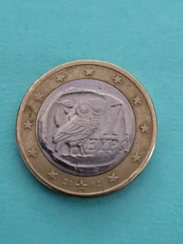 Pièce euro eypo 2002 hibou - 1,