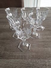 6 Verre a vin BLANC 11 cl , modèle CHAUMONT cristal d'arques , 