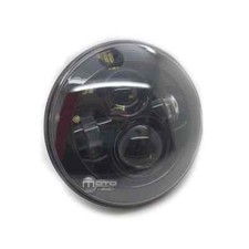 Optique de phare avant LED Noir Harley et Jeep