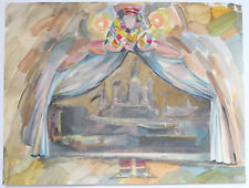 DIANA BELAYA FEODOR TAMARSKY RUSSES GOUACHE THEATRE RIDEAU SCENE  1990