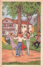 CP ILLUSTREE AU PAYS BASQUE LE FANDANGO DE JACQUES LE TANNEUR - 83216