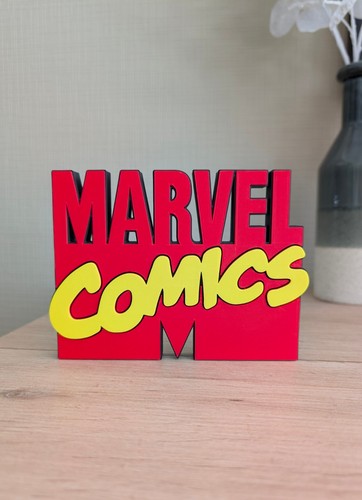 Logo marvel comics vintage - logo, 3d