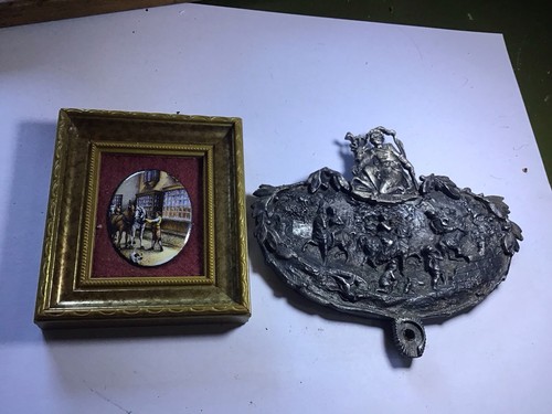 Médaillon ovale ancien - médaillon,