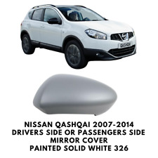 Blanc Rétroviseur Coque Peint pour Nissan Qashqai 2007-2014 Gauche ou Droit