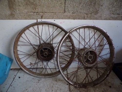 Paire jante roue - chrome, hs