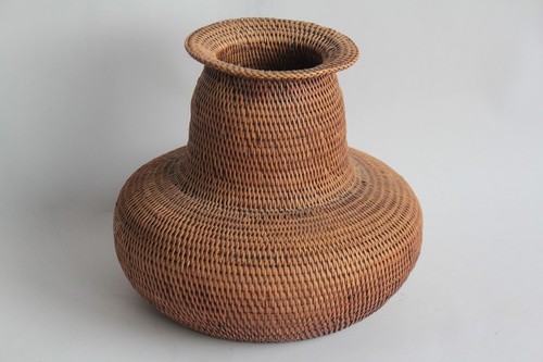 Ancien vase vannerie - , chine