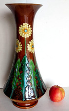 Grand Vase en barbotine Art