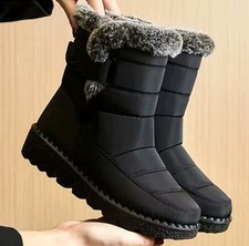 Bottines de Neige Fourrée Imperméable chaussures hiver souple, Bottes Femmes