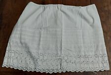 Jupon ancien coton et dentelle