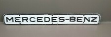 Ancienne tôle pub publicitaire MERCEDES BENZ 56 CM X 6,5 CM .NO PLAQUE ÉMAILLÉE 