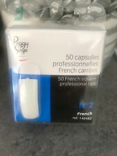 PEGGY SAGE KIT 50 CAPSULES PROFESSIONNELLES FRENCH CARREES N°2 GEL UV 142482