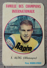 Carte photo Miroir Sprint 3. Rudi Altig (Allemagne)  cyclisme jeu 7 familles