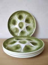 4 assiettes à huîtres Moulin