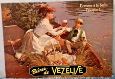 PLAQUE METAL PUB (PUBLICITE) BIERES de VEZELISE ANCIENNE RARE!!!