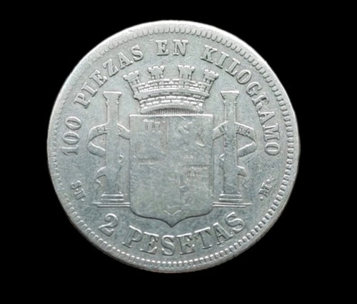 Espagne pesetas 1870 argent - espagne,