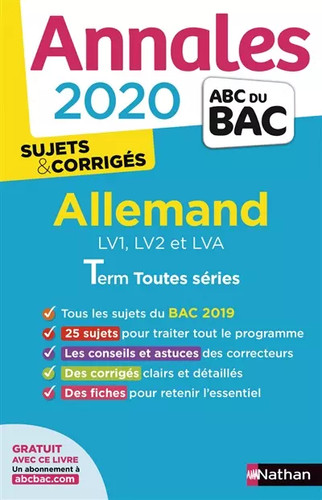 Annales abc bac - annales, du