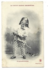 CARTE FANTAISIE BERGERET   PETITE GARDE CHAMPETRE