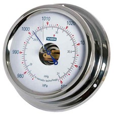 Vion Baromètre Acier Poli