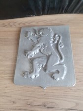 Ancien Blasons Lion Des Flandres Plomb Ou Etain Xlx Eme