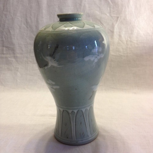 Korean celadon hand - celadon, painted