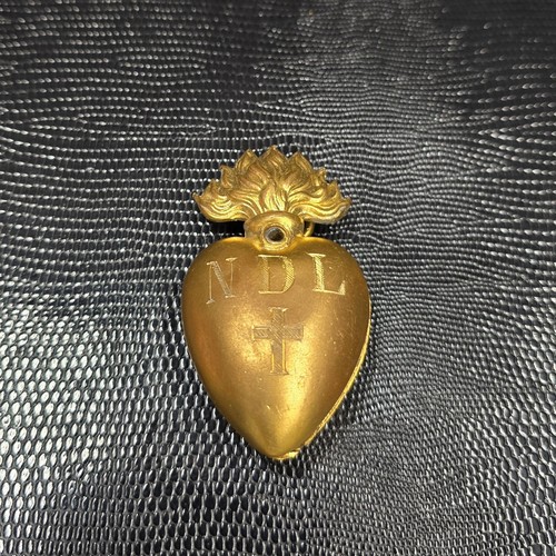 Ancien reliquaire coeur de - ancien,