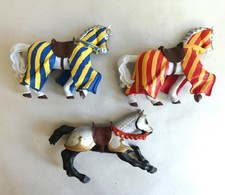 lot 3 chevaux chevaliers moyen