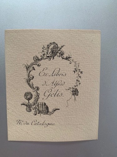 Libris gelis alfred - ex-libris,