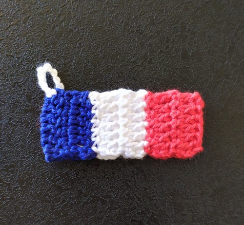 Porte clé tricolore - , au