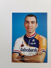 CYCLISME Carte cycliste  MAARTEN DEN BAKKER Équipe RABOBANK 2001 .