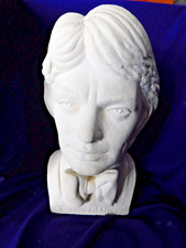 grand Buste de Claude François en platre hauteur  33 cm poids 3kgs