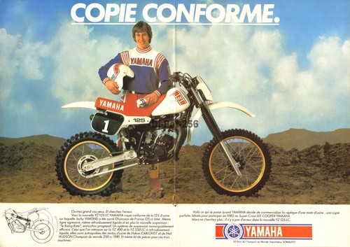 Publicité moto yamaha yz - publicité, :