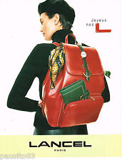 PUBLICITE ADVERTISING 065  1997  LANCEL boutique cadeaux sacs montre foulard
