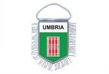 fanion mini drapeau pays voiture decoration souvenir blason italie umbria