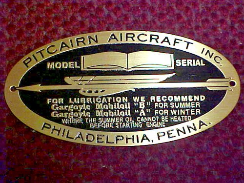 Plaque données avion - plaque, d'avion