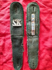 EPAULETTES POUR UN AUXILIAIRE DE LA POLICE DE SECONDE GUERRE MONDIALE EN T.B.E.