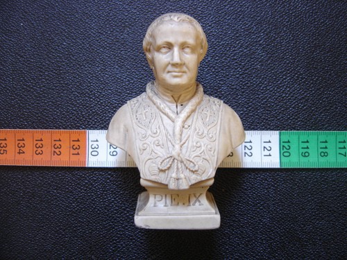 Petite statue buste pape pie - pape,