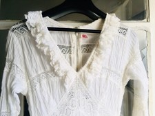 robe de mariée mexicaine vintage 1970 100%  coton crochet et dentelle 