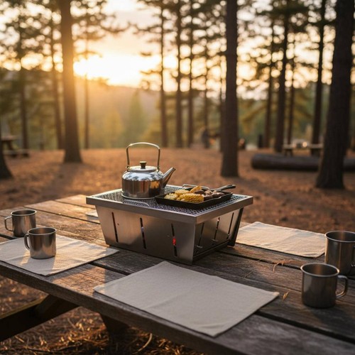 Barbecue pliant camping - barbecue,