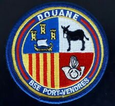 Écusson brodé collection gendarmerie douane BSE PORT-VENDRES.