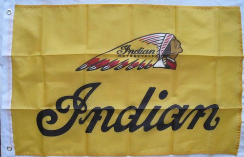 Drapeau moto indian - drapeau, 60x90cm
