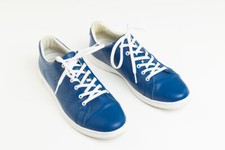 BASKET HOMME CUIR - MARQUE AIGLE, MODÈLE 'YARDEN' - T44 (UK 9,5) - BLEU NAUTIQUE