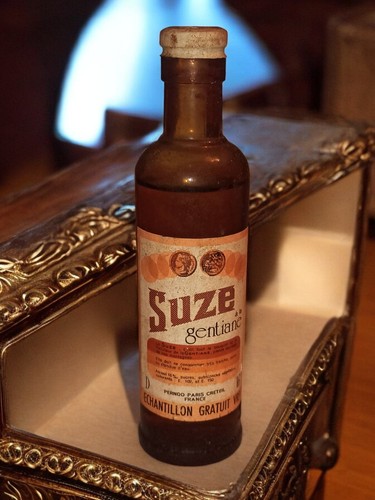 Mini bouteille suze gentiane - mini-bouteille,