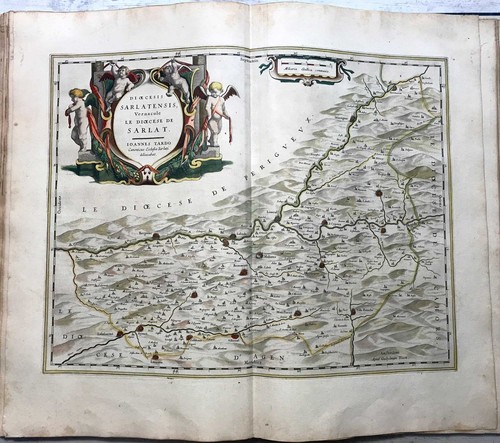 C1645 blaeu carte ancienne - c1645,