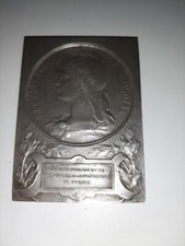 Plaque bronze police gendarmerie amical  attribué Militaire 