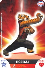 Vignette autocollante CORA Dreamworks n° 10/112 - Tigresse  ...   (5579)