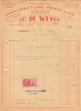 1932   FABRIQUE DE CHAUFFERETTES MAURICE BACHE A SANXAY - M. MASTEAU FRERES